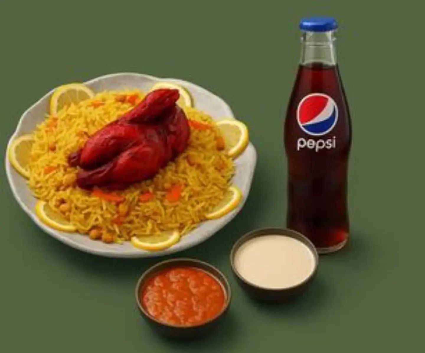 وجبة بخاري دجاج شواية