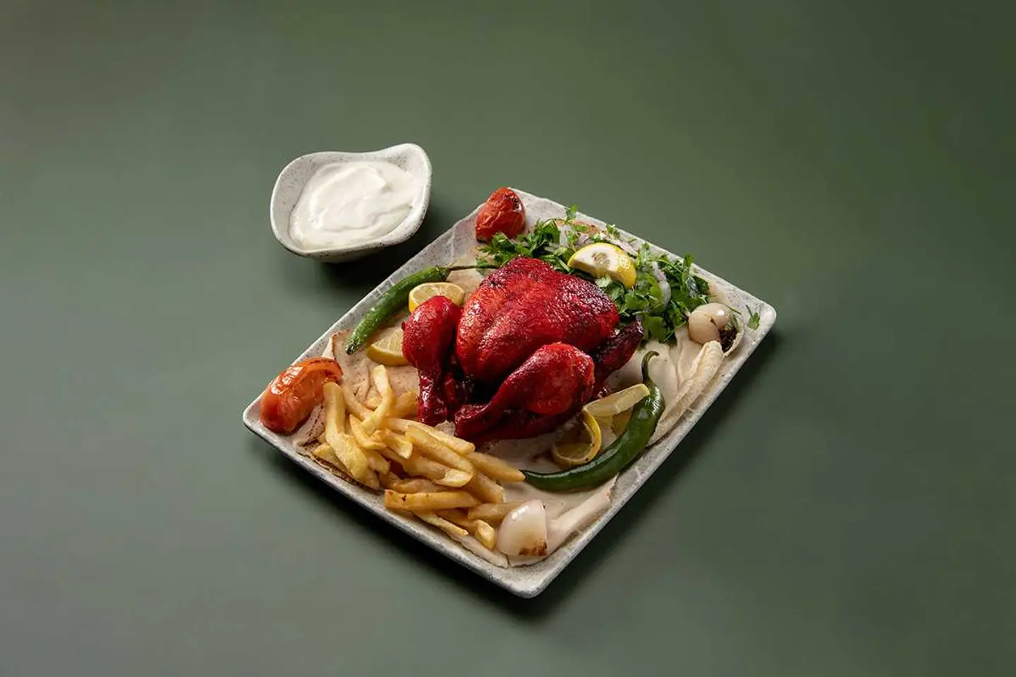 دجاجة كاملة شواية سادة