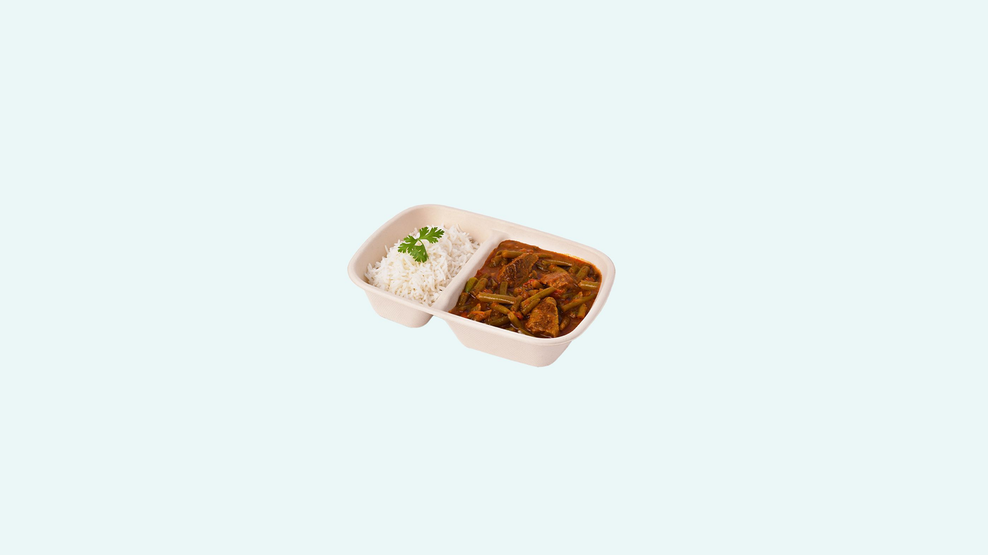 Green Bean Stew Meat With Rice