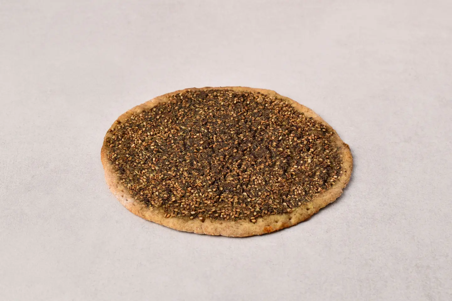 Brown Manakish Zaatar