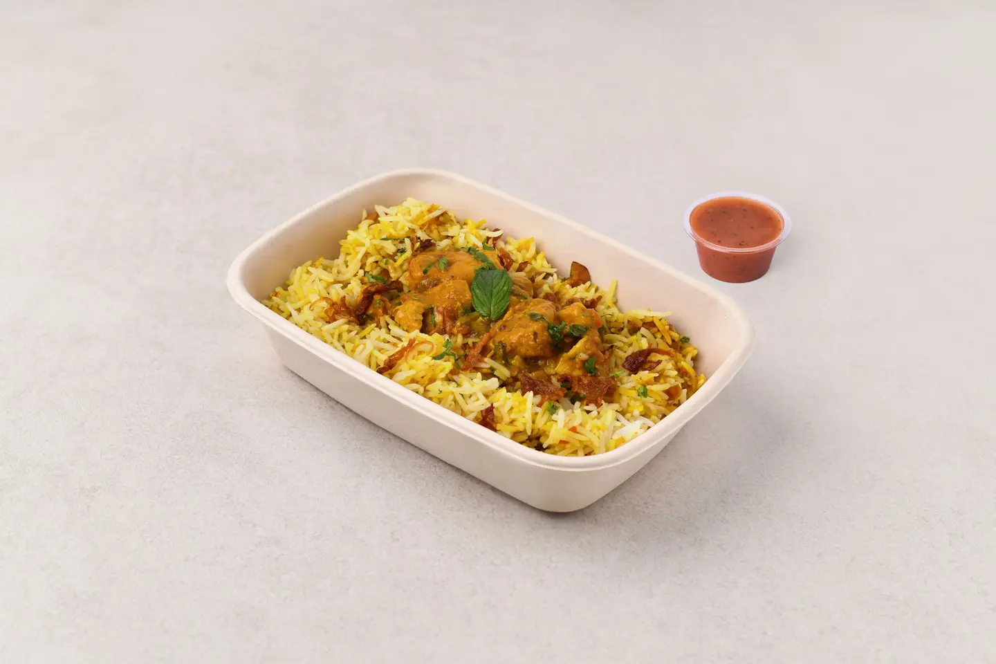 Chicken Beriyani With Dakkous