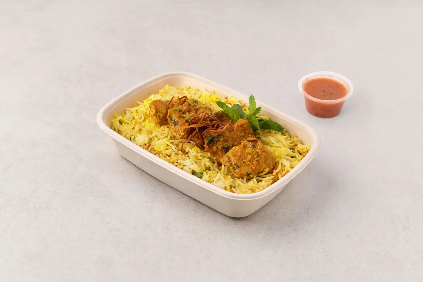 Chicken Beriyani With Dakkous
