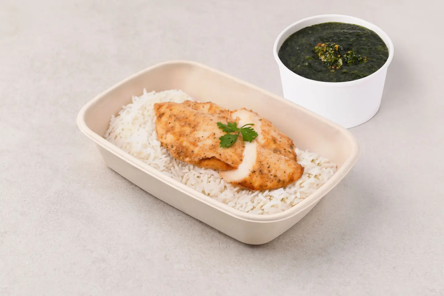 Mouloukhieh Chicken With Rice
