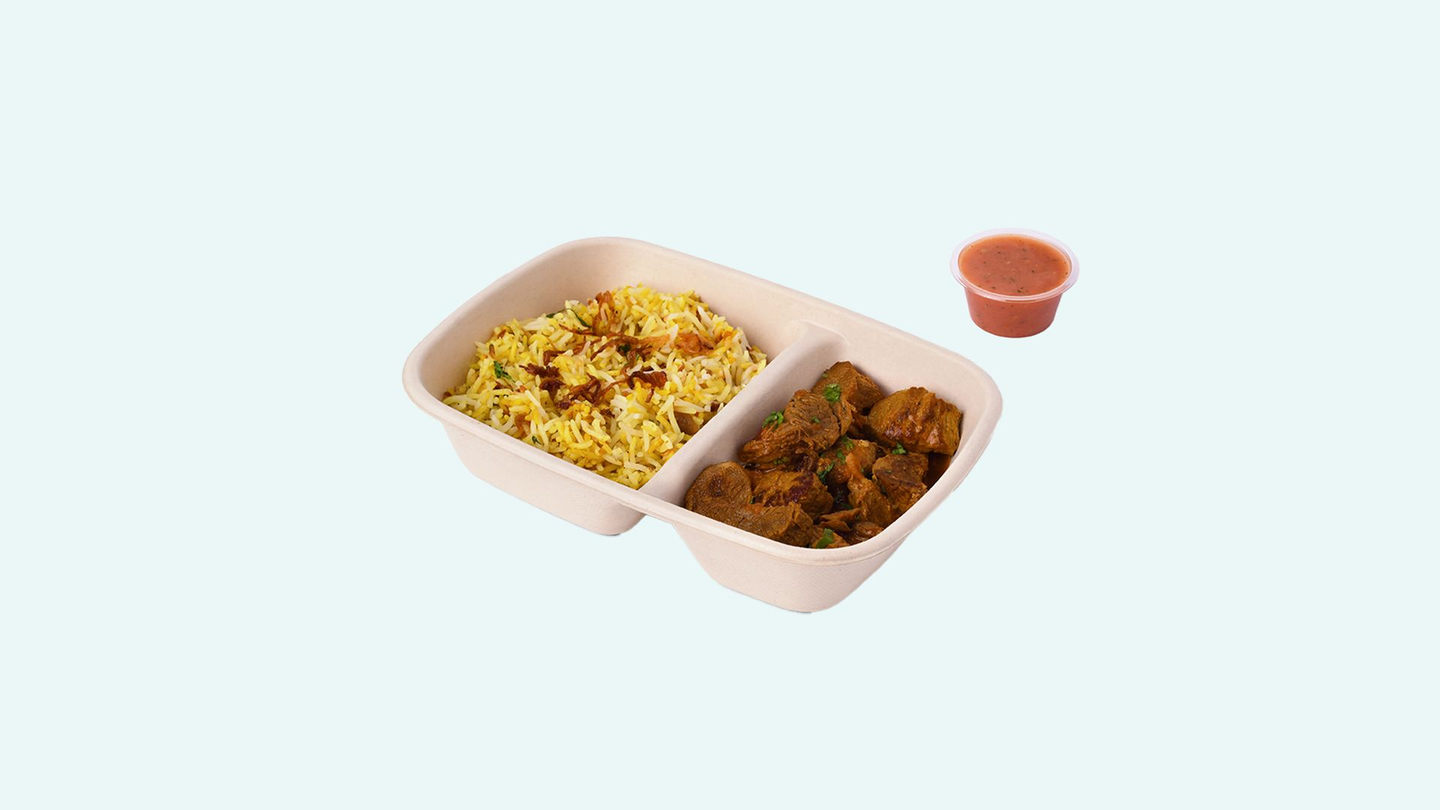 Beef Beriyani With Dakkous
