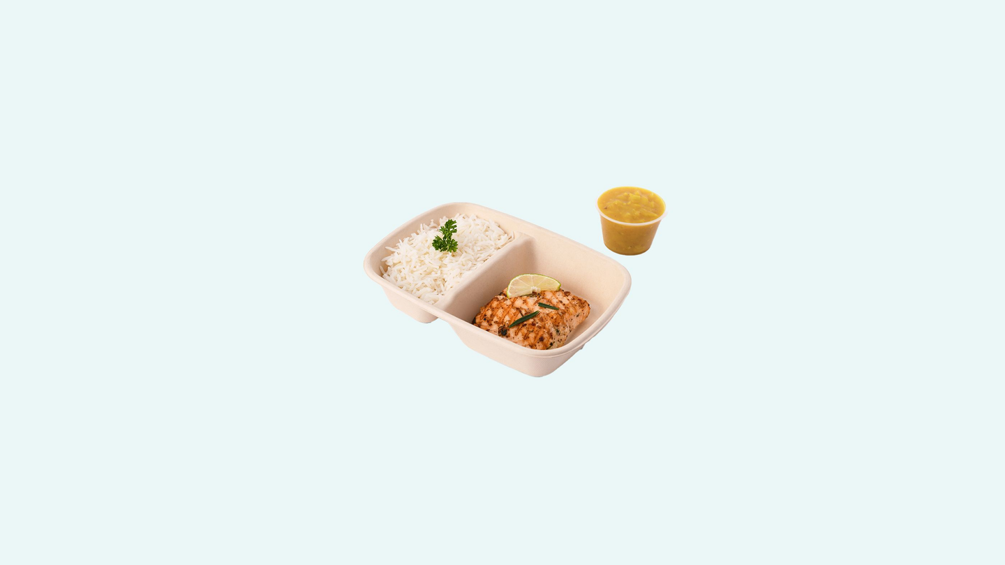 Mango Curry Grilled Salmon