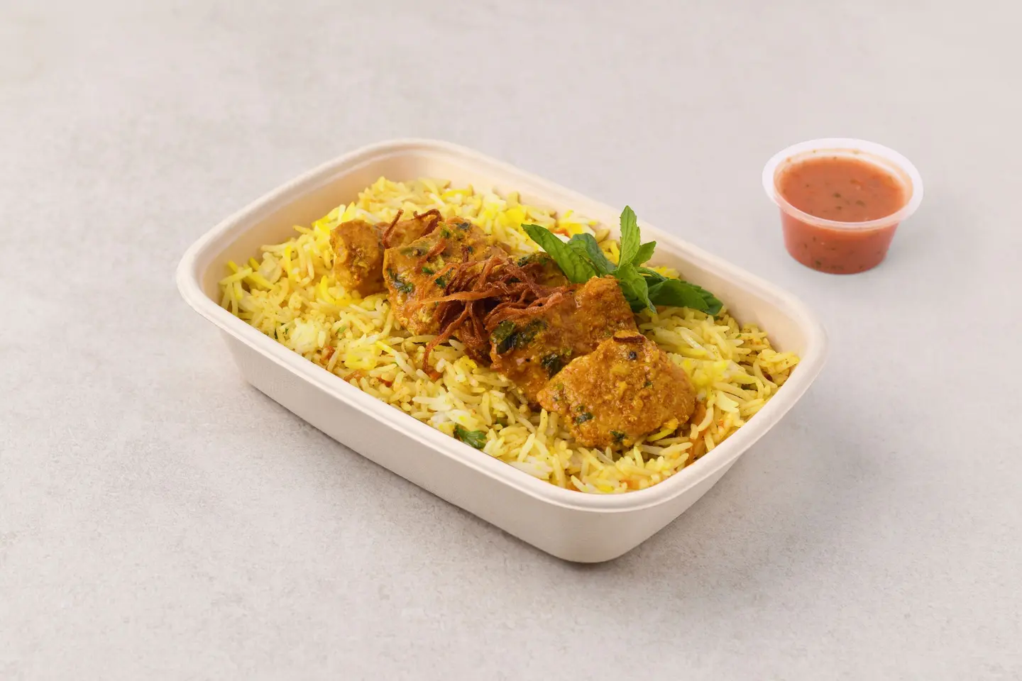 Chicken Beriyani With Dakkous