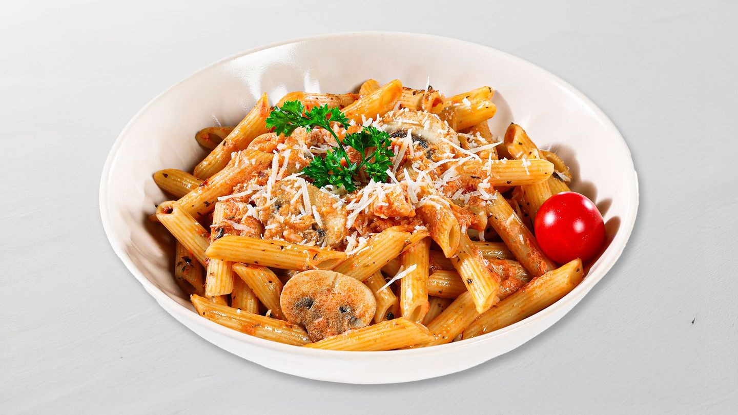 Penne Mushroom Rosee Sauce