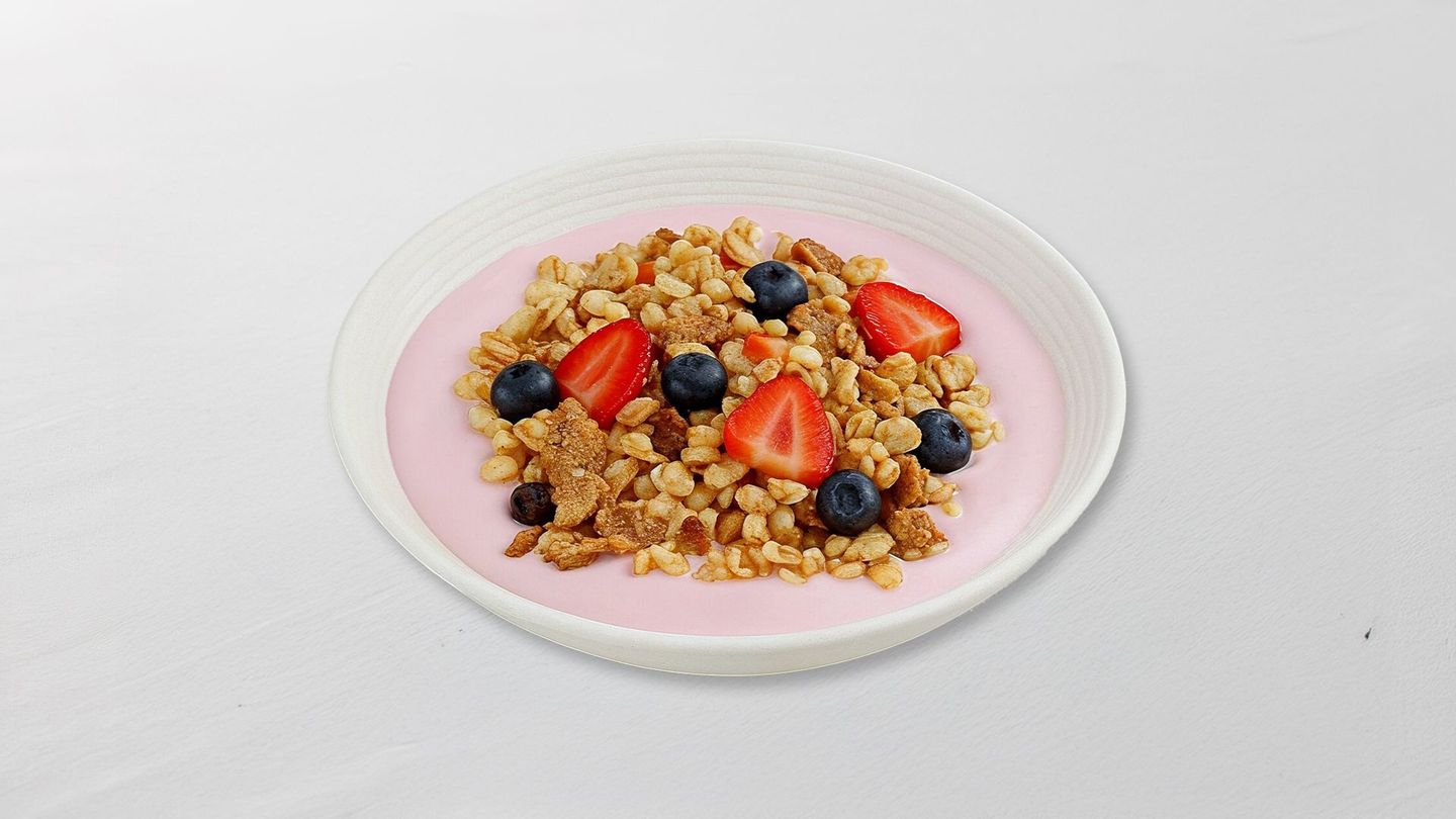 Granola With Mix Berries Yogurt