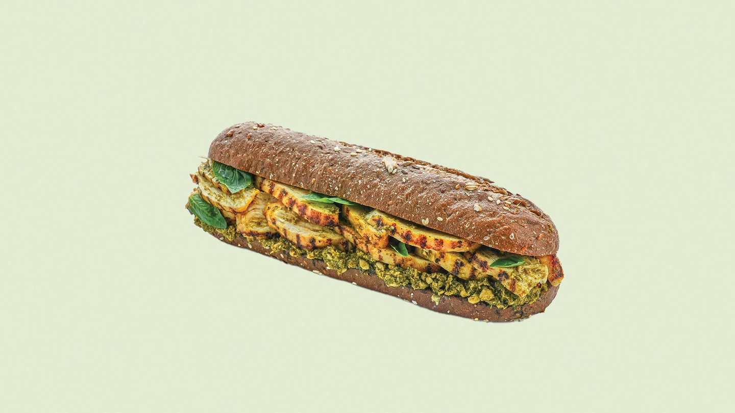 Chicken Pesto With Oats Ciabatta Bread Sandwich