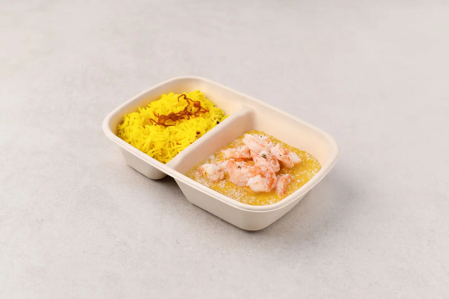 Shrimp Curry With Yellow Rice