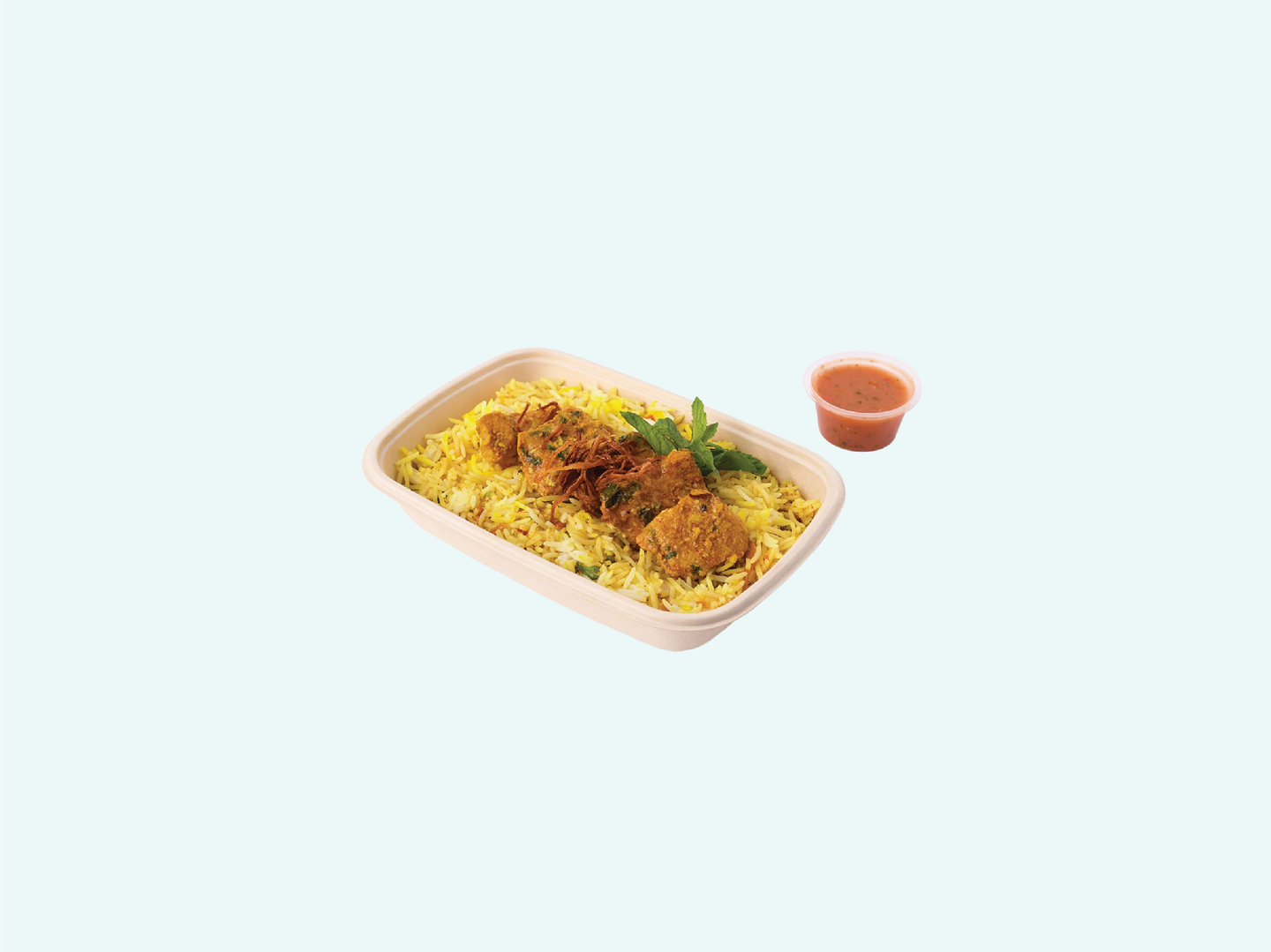 Chicken Beriyani With Dakkous