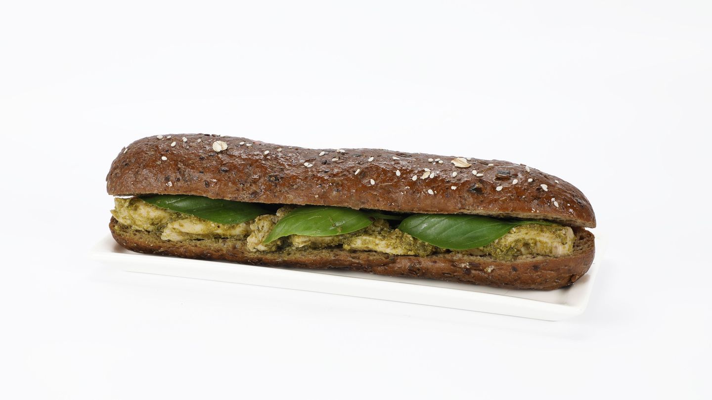 Chicken Pesto With Oats Ciabatta Bread Sandwich