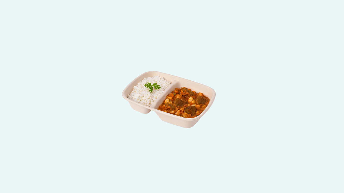 White Beans Stew Meat With Rice