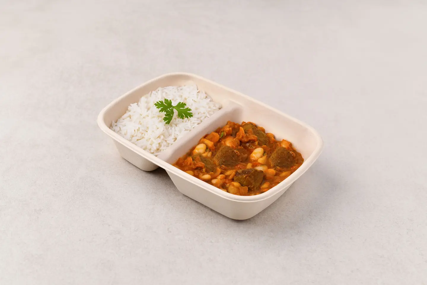 White Beans Stew Meat With Rice