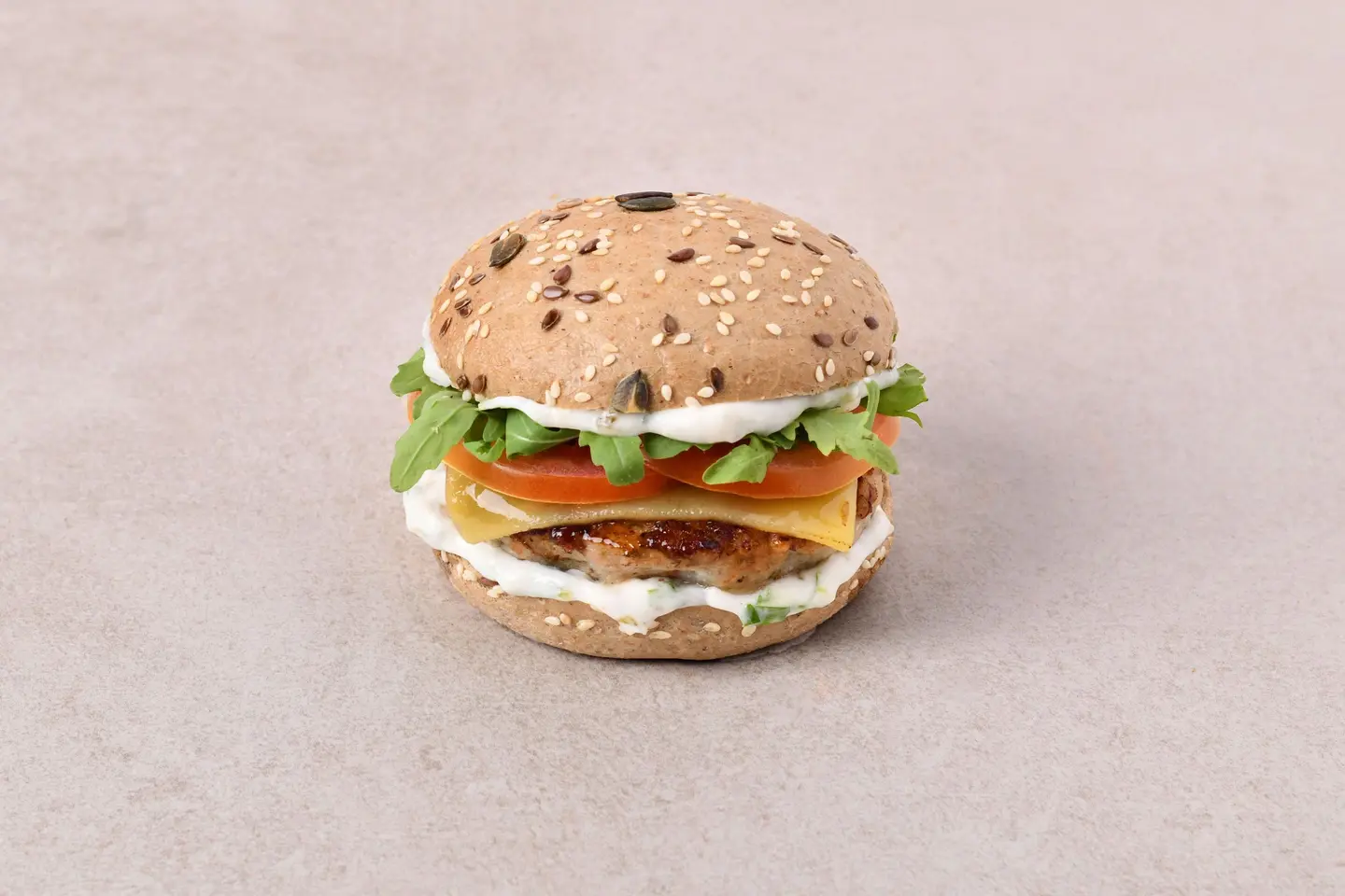 Seafood Burger With Cheese