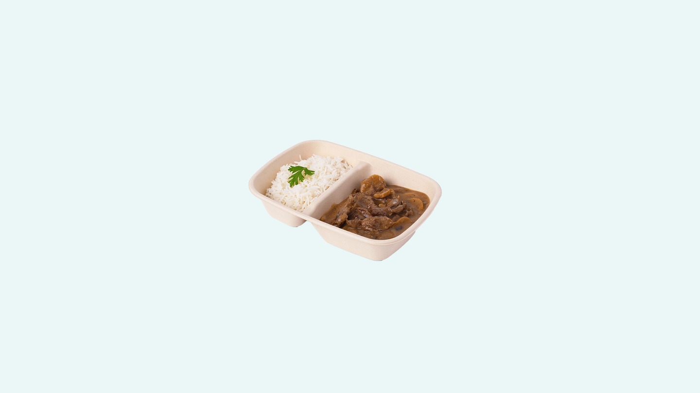 Creamy Beef And Mushroom Stroganoff With Rice