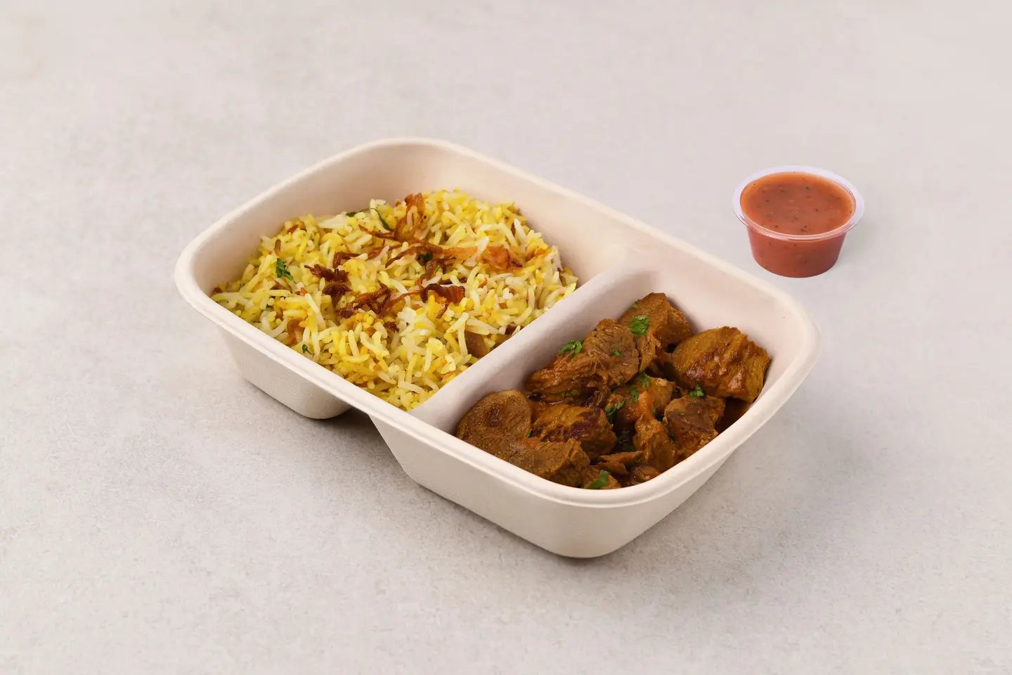 Beef Beriyani With Dakkous