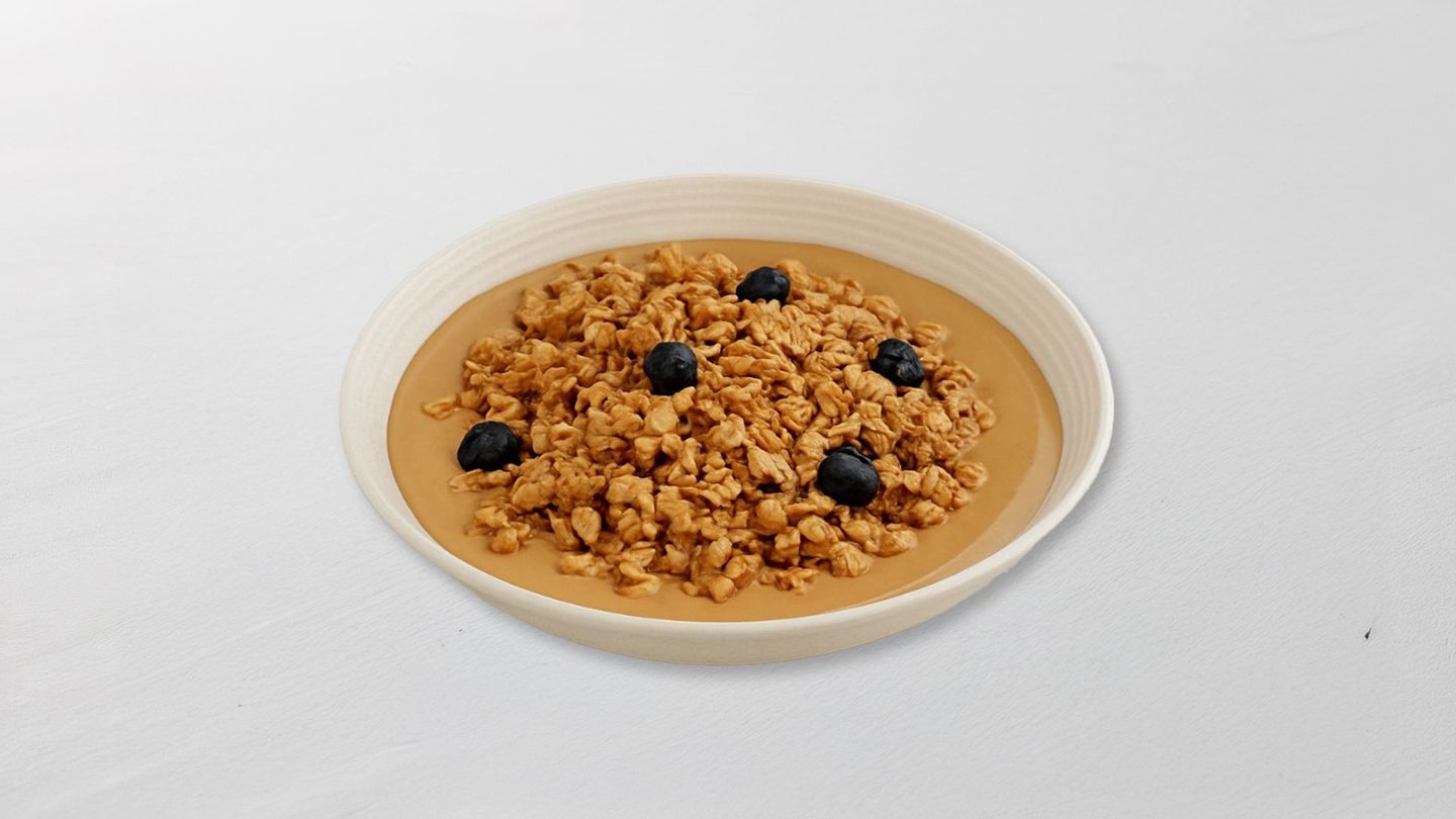 Granola With Creamy Peanut Butter