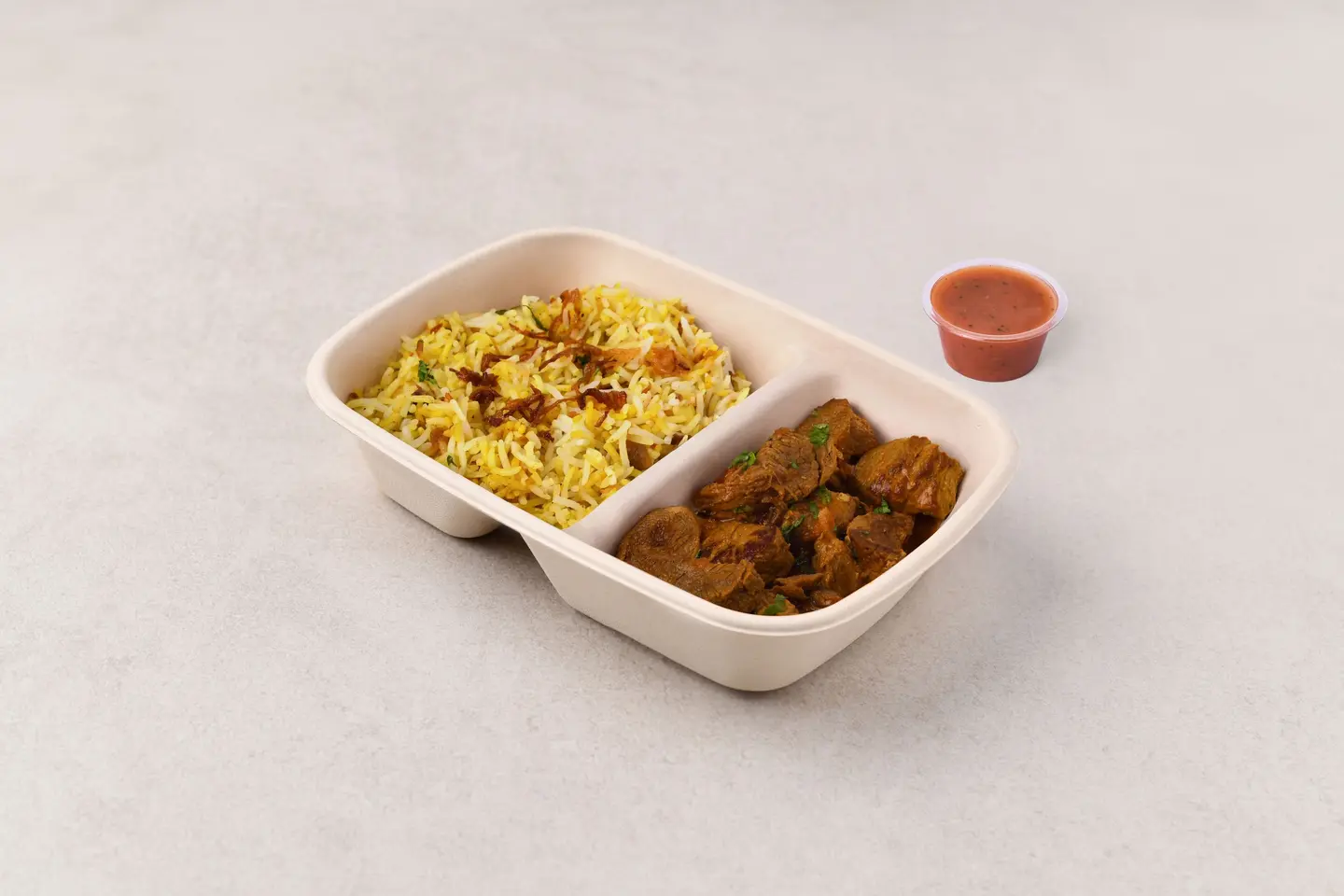 Beef Beriyani With Dakkous