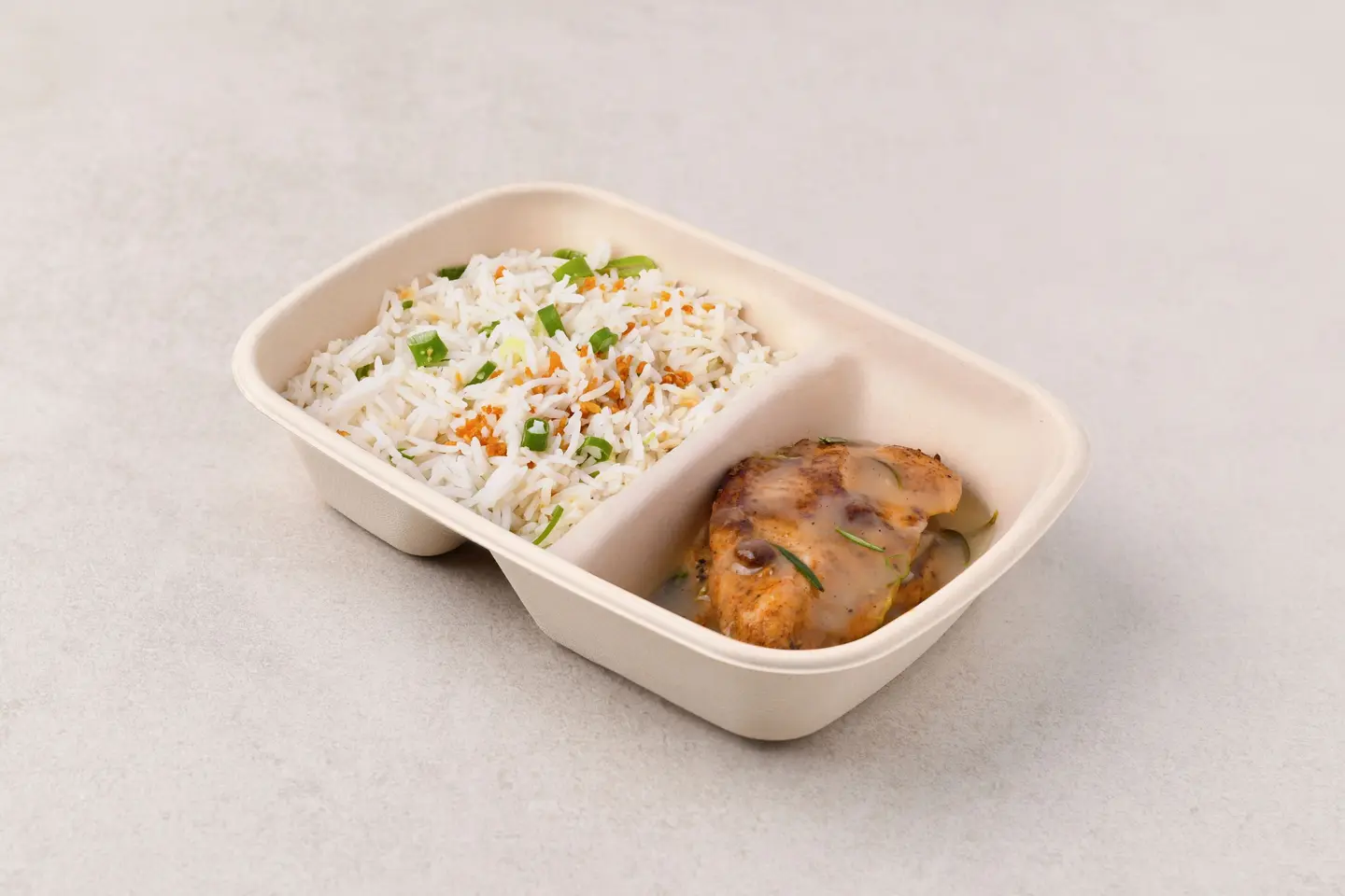 Rosemary Roasted Chicken With Garlic Rice