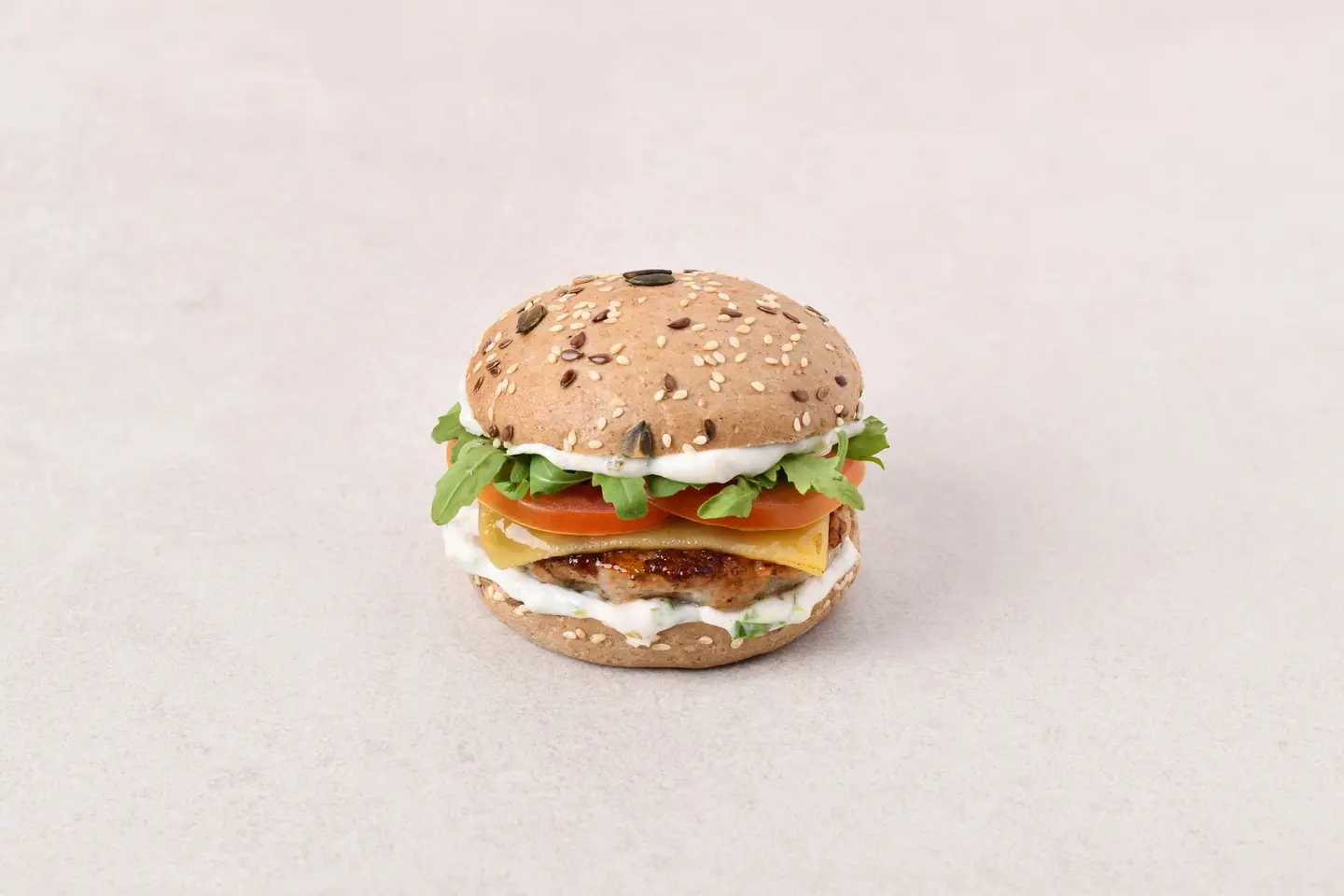 Seafood Burger With Cheese