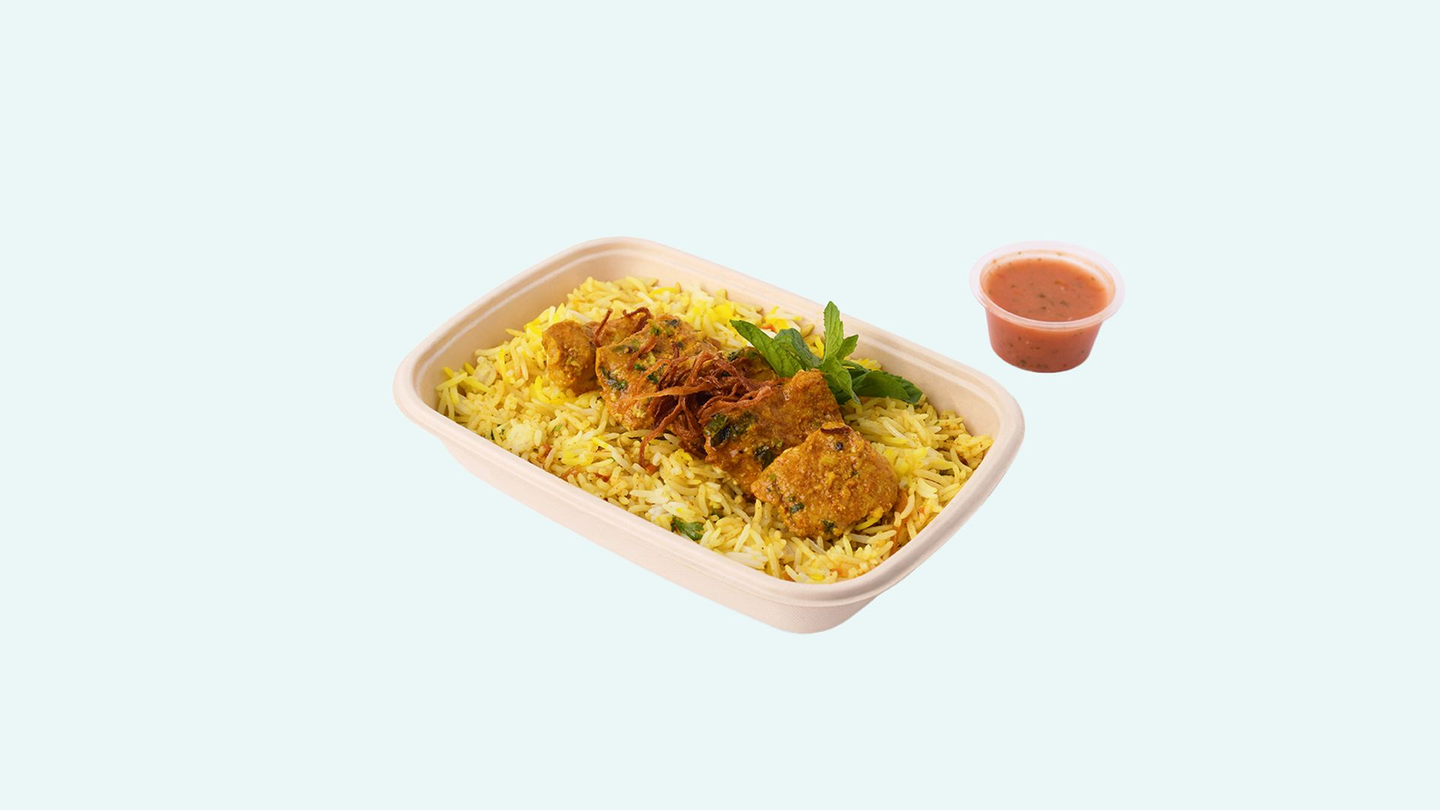 Chicken Beriyani With Dakkous