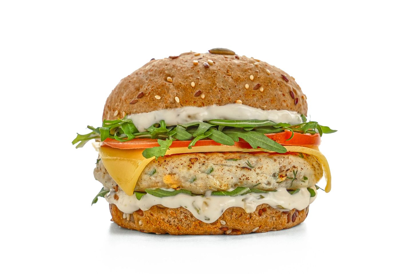 Seafood Burger With Cheese