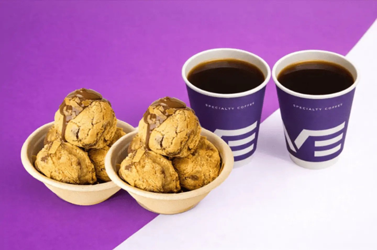 2سكوب كوكيز2قهوه وسط بارد اوحار/2