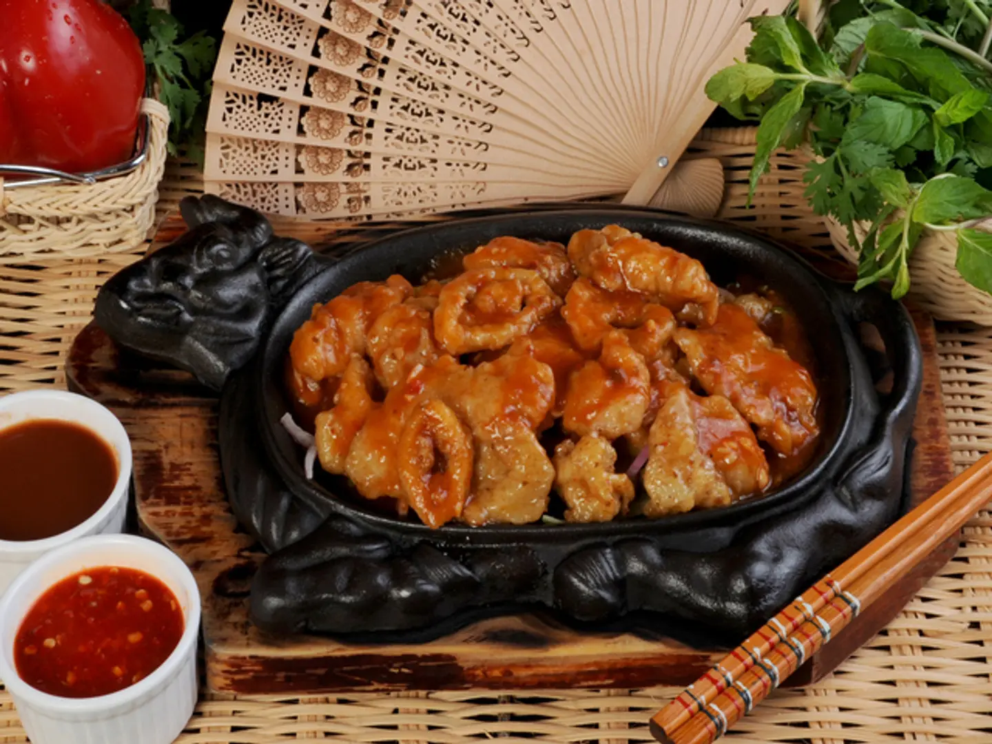 لحوم بحرية مشكلة تبنياكي