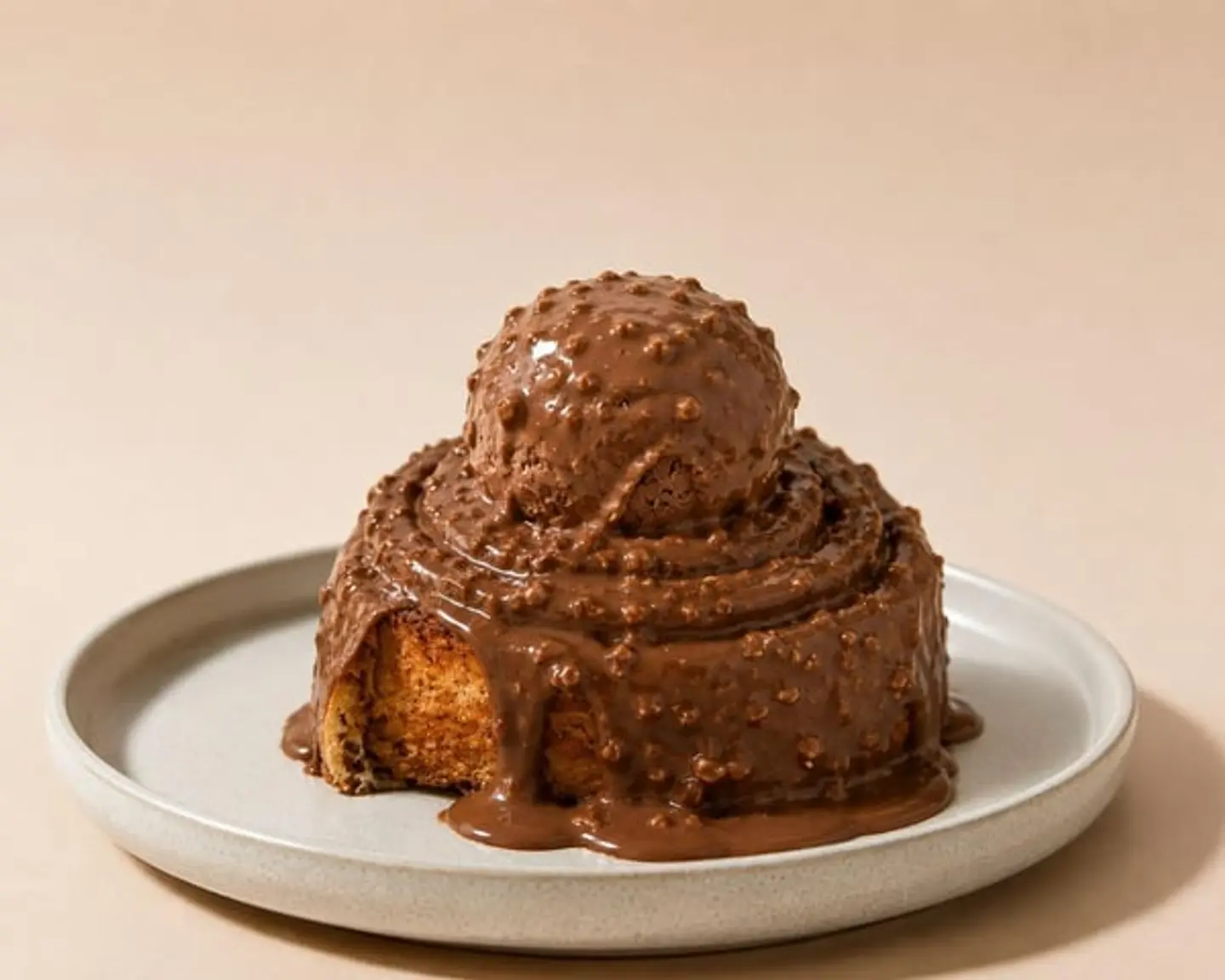Ferrero Rocher Ice Cream Cinnamon Roll