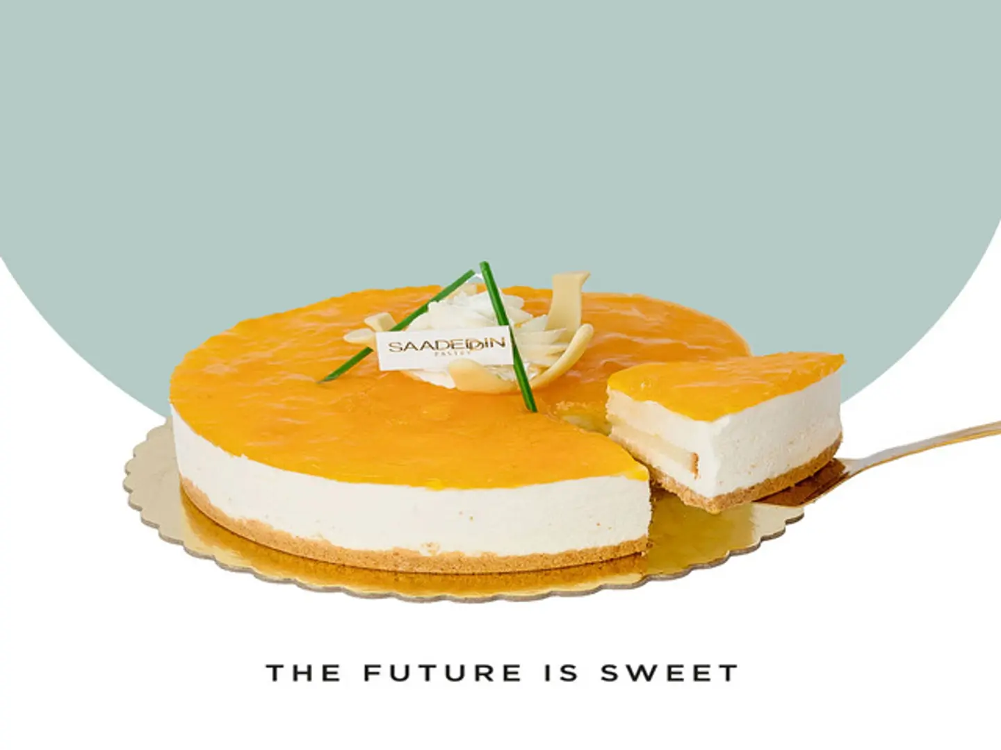 Small Mango Cheesecake