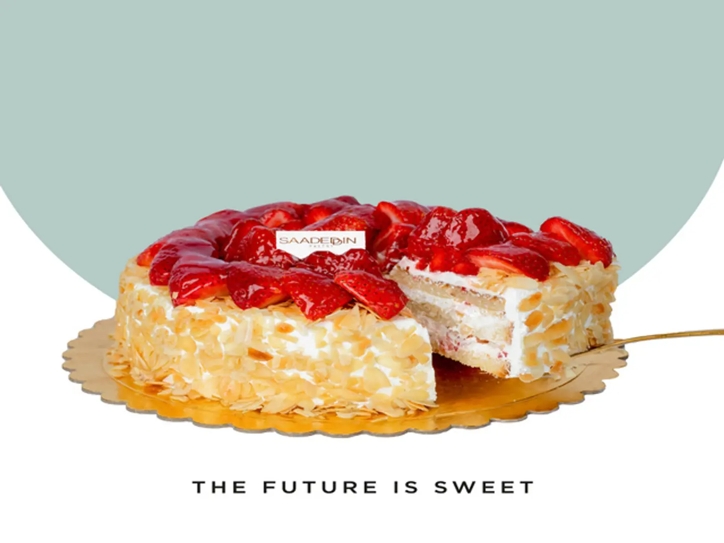 Large Strawberry Cake