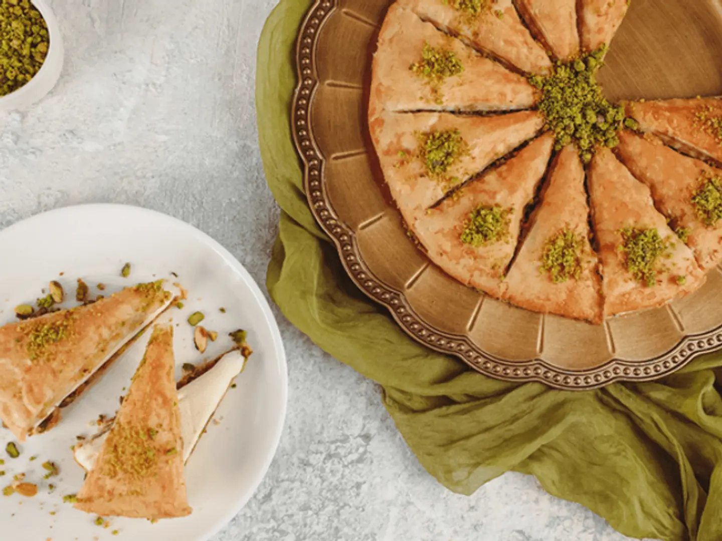 Sultan Baklava With Ice Cream