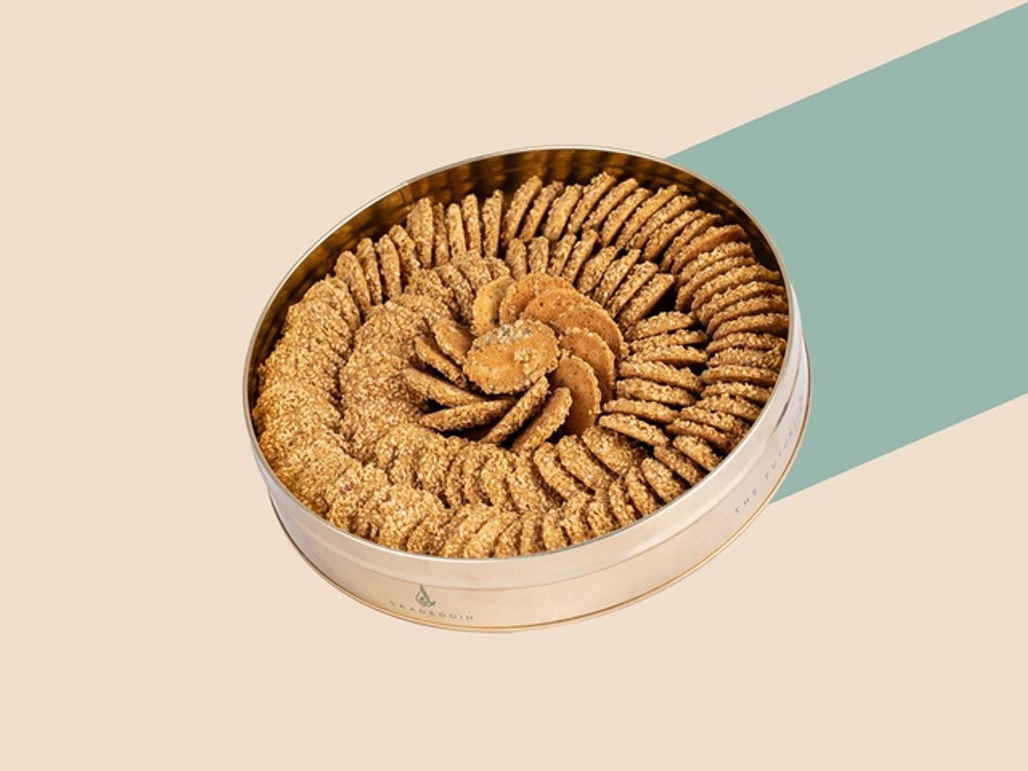 علبة برازق دائرية