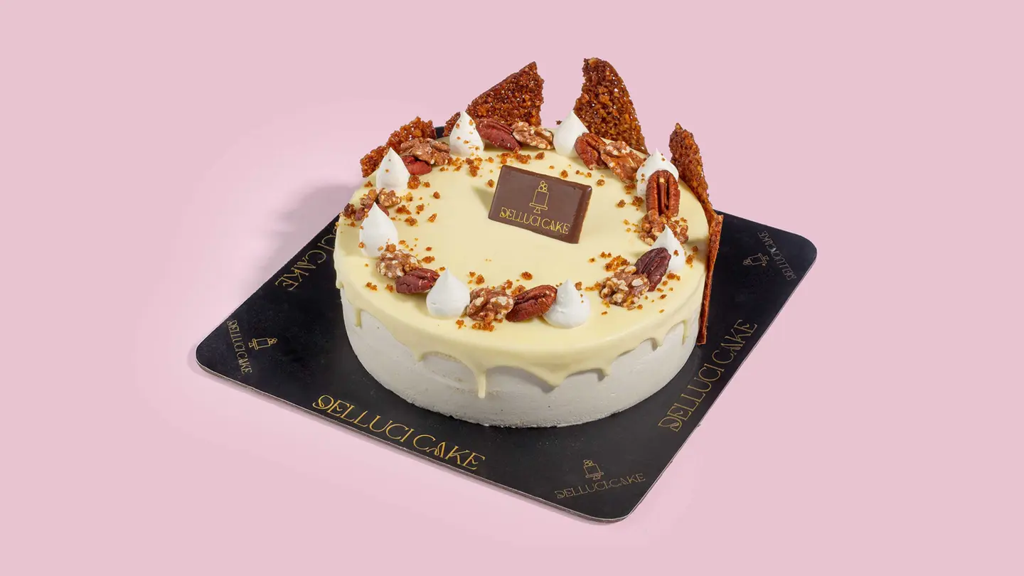 كيكة الكراميل المملح والبيكان كبير