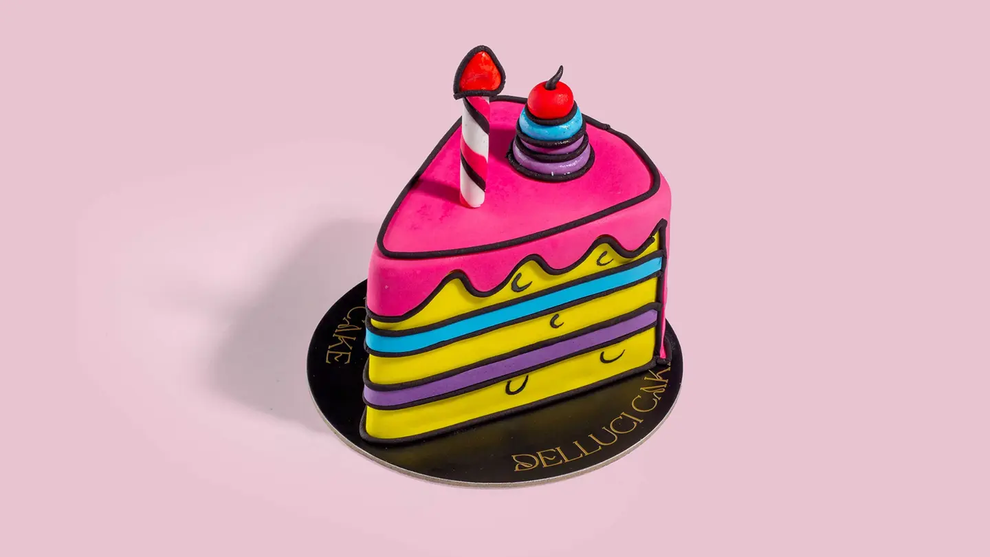 كوميك قطعة مثلثة حمراء