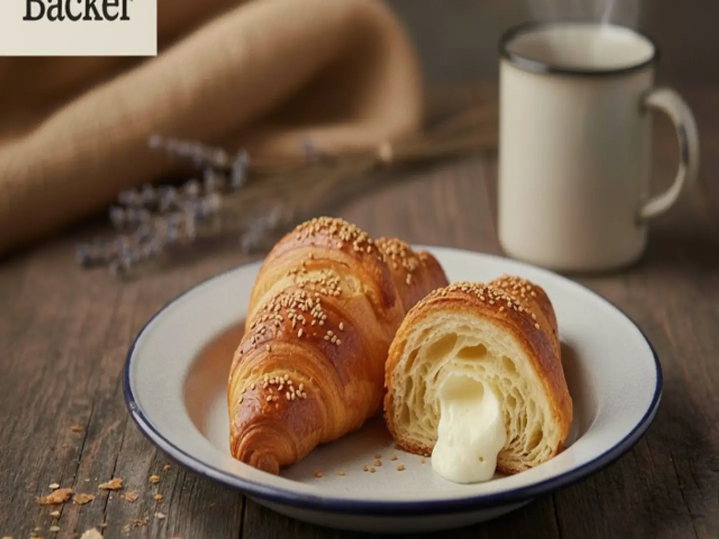 كرواسون بالجبنة الفيتا