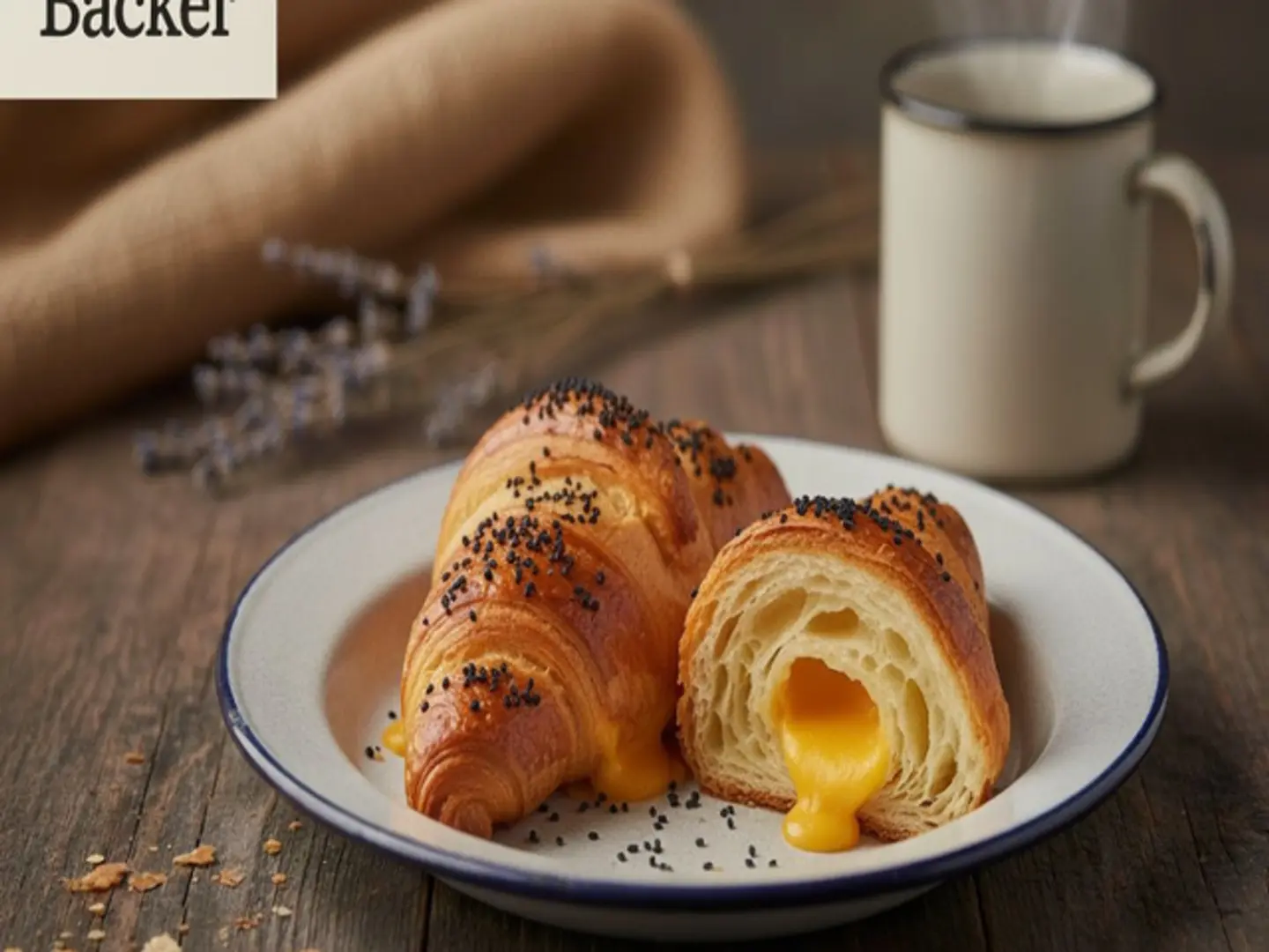 كرواسون بالجبنة الشيدر