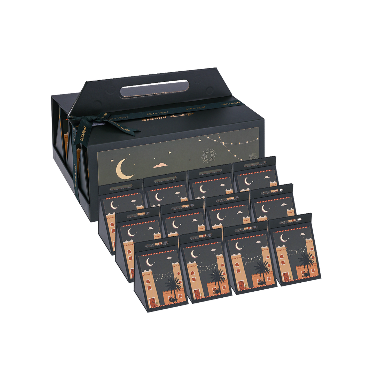 طقم توزيعات اخضر كبير