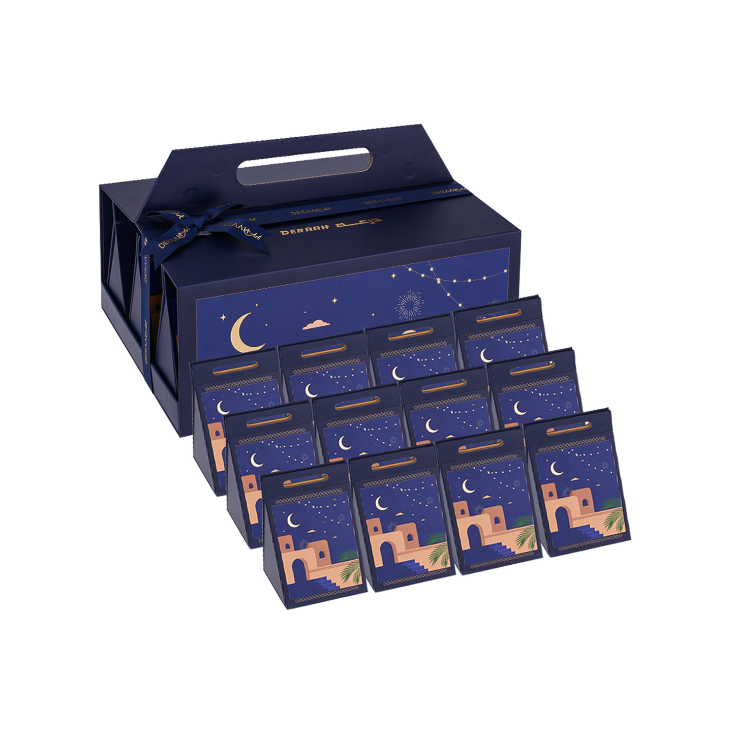 طقم توزيعات ازرق كبير