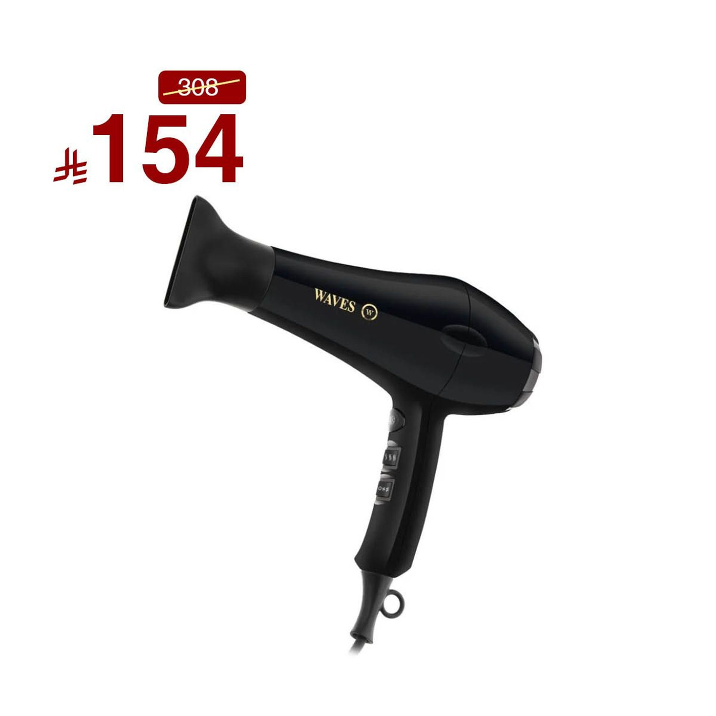 Waves Hair Dryer Wa4300 Black