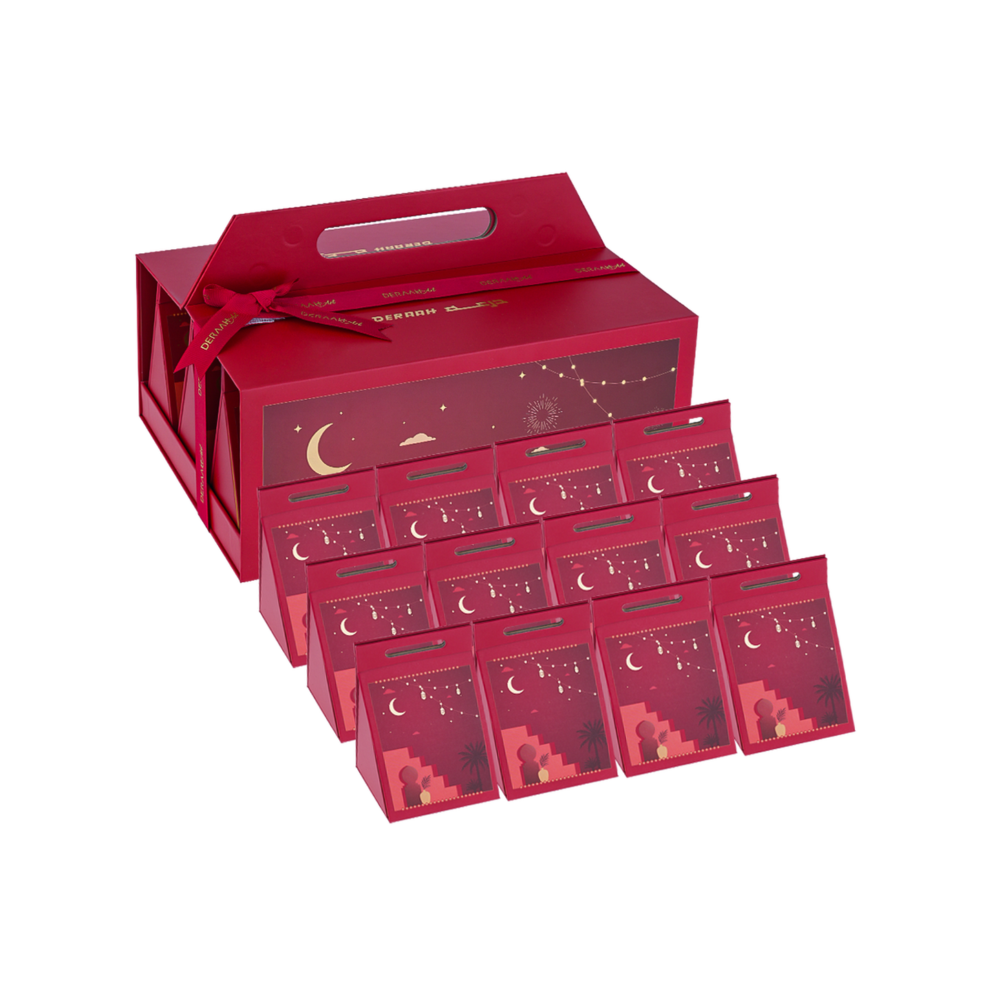 طقم توزيعات احمر كبير