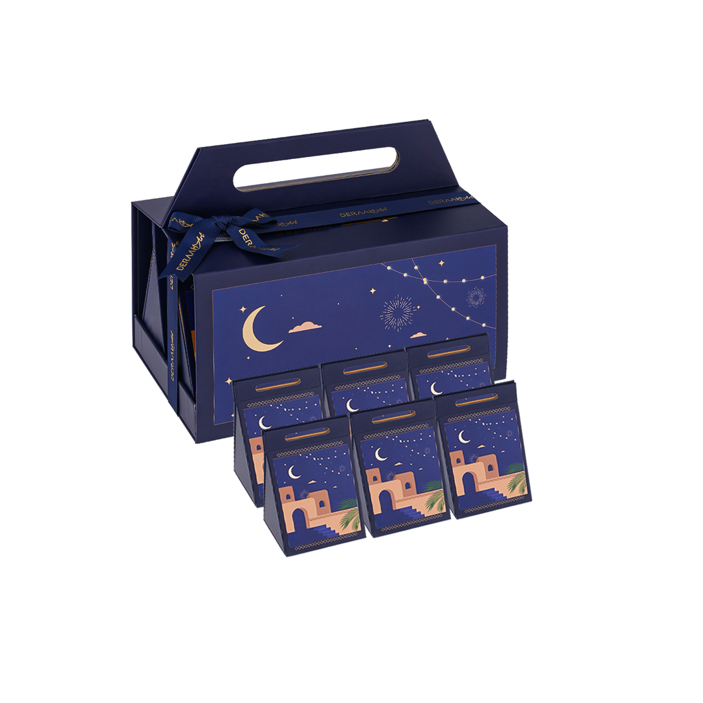 طقم توزيعات ازرق صغير