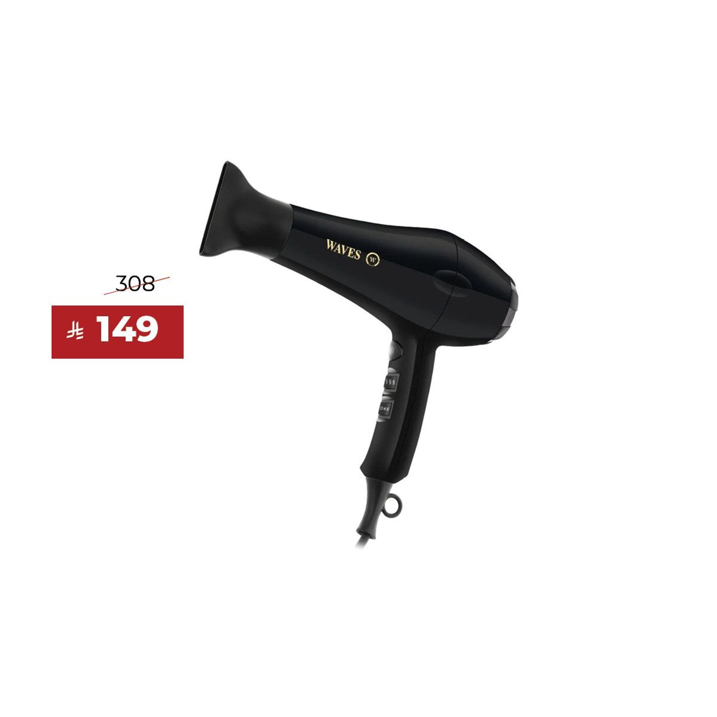Waves Hair Dryer Wa4300 Black