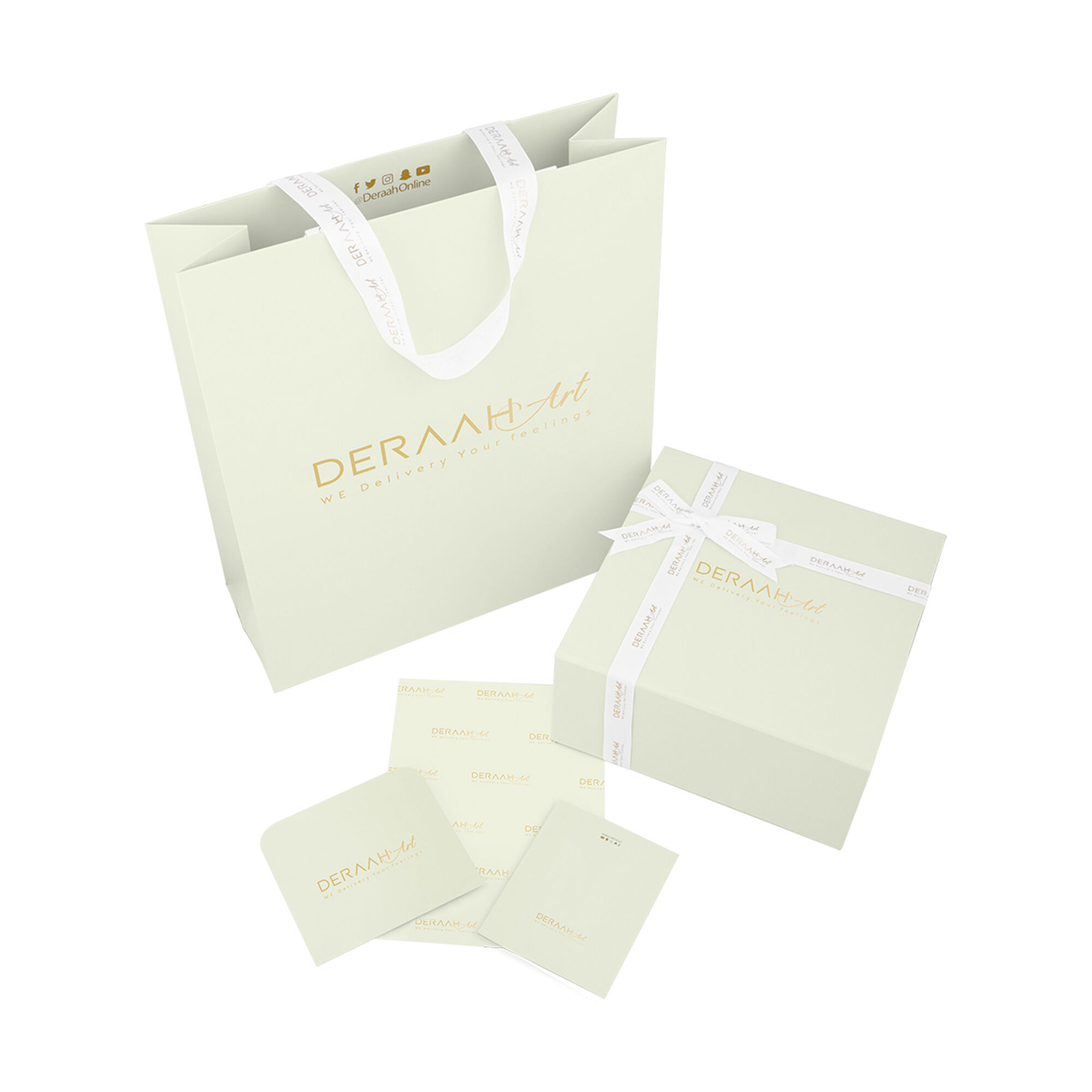 White Medium Daraa Art Packaging Set