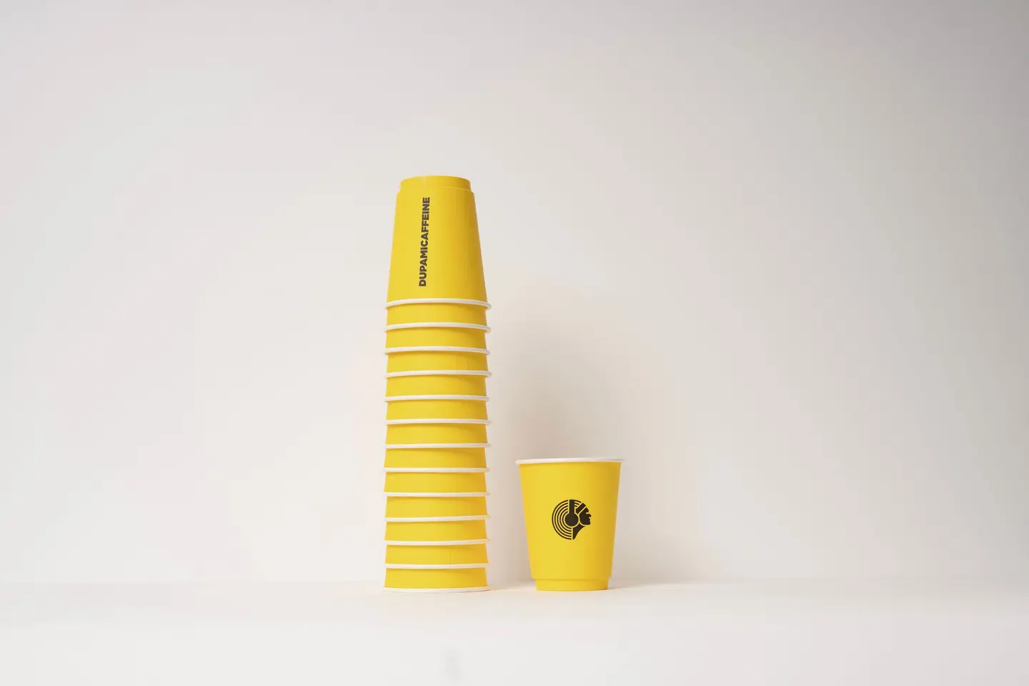 Dupamicaffeine Paper Cup Yellow (20 Cup)