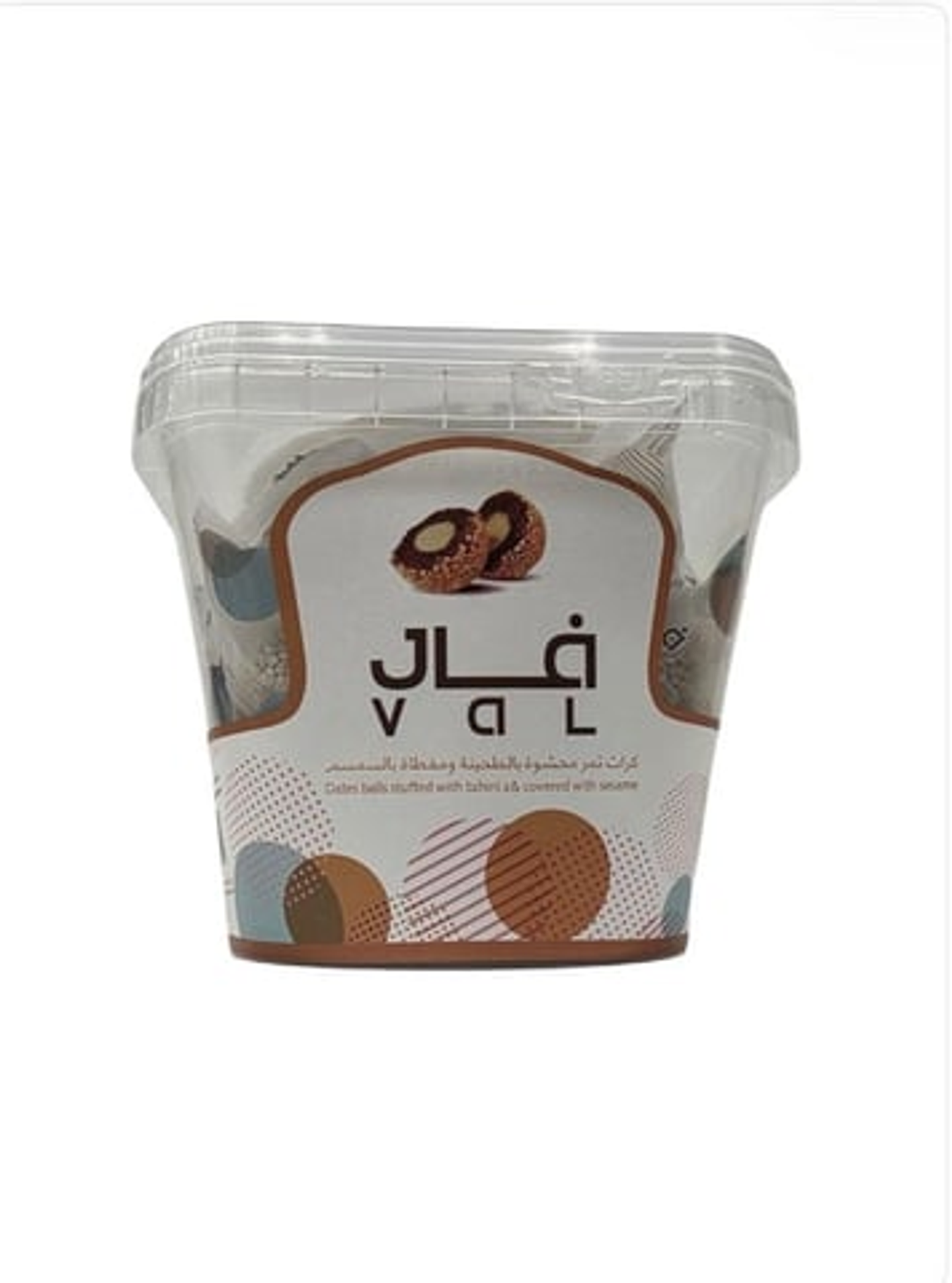 Date Balls Stuffed With Tahini And Coated With Sesame Seeds From Val