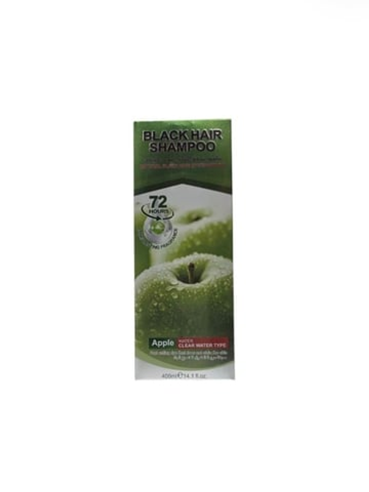 Natural Black Apple Hair Dye Shampoo 400ml