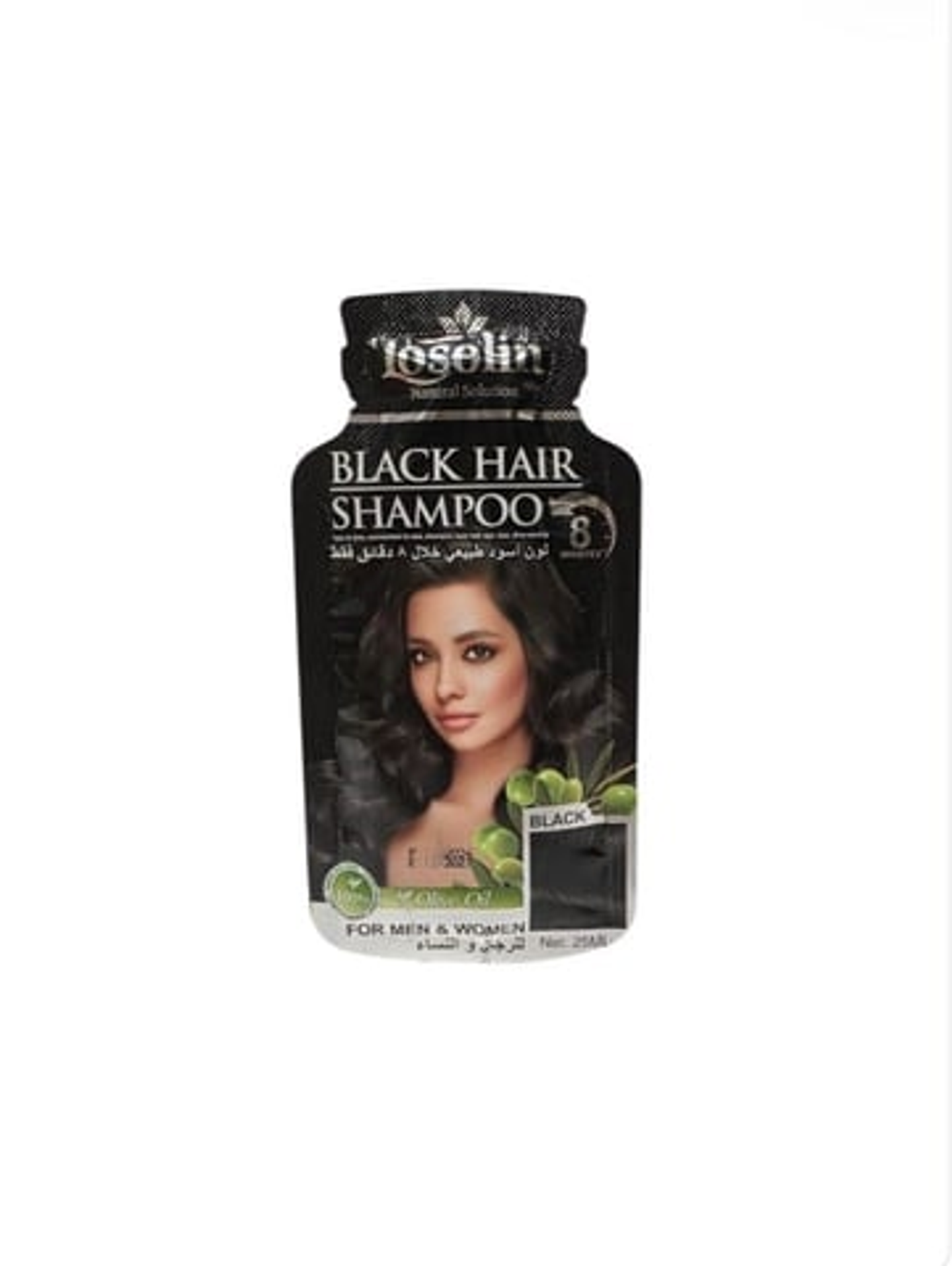Black Hair Dye Shampoo For Men And Women, 25 Ml