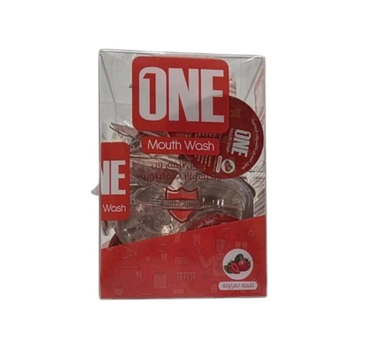 One Mouthwash With Advanced Capsules, Strawberry Flavor